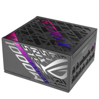 ASUS ROG STRIX 1000W 80Plus Platinum 鉑金 主機電源 ATX 3.1 (黑/白色) - 黑色